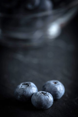 Blueberry antioxidant organic in a bowl.