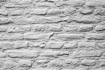 White brick wall. photo background texture