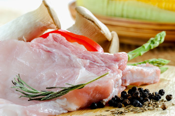 Raw pork