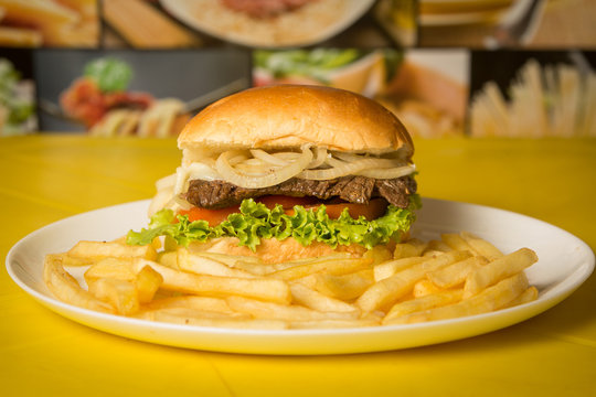 Sanduiche Gourmet Xtudo com batata frita