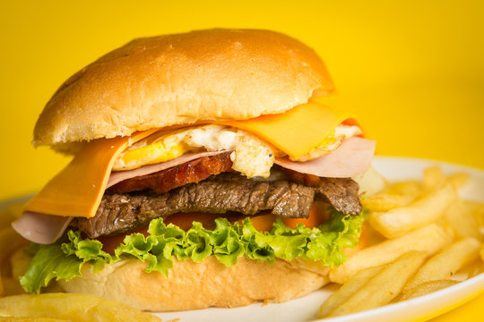 Sanduiche Gourmet Xtudo com batata frita