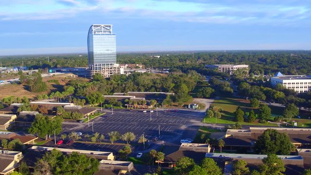 Uptown Altamonte Springs Suburban City In Seminole County Florida Aerial, Lofts at Uptown Altamonte, Cranes Roost Park, Cafe Murano, Emerson Plaza, Super Channel, Embassy Suites by Hilton Orlando Nort