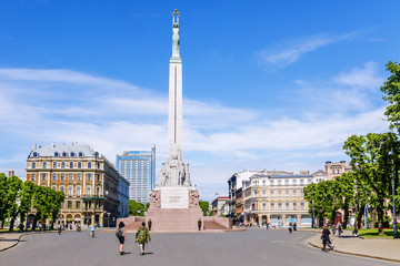 Monument of Freedom in Riga, Latvia
