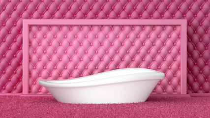 Interior bath. 3d illustration, 3d rendering.