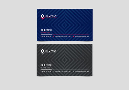 Multipurpose Business Card Layout with Geometric Elements 4