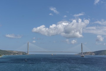 Yavuz Selim Bridge in from Rumelikavak, Istanbul