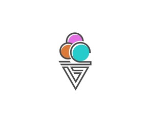 Ice cream logo