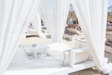 Baldachin tent - summer, relax, beach, sun © Ruzica
