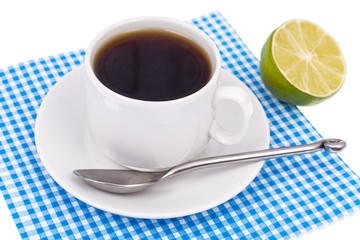 Cup of coffee at break in the workplac