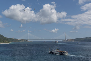Yavuz Selim Bridge in from Rumelikavak, Istanbul