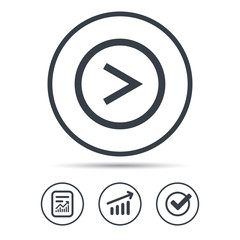Arrow icon. Next navigation sign.
