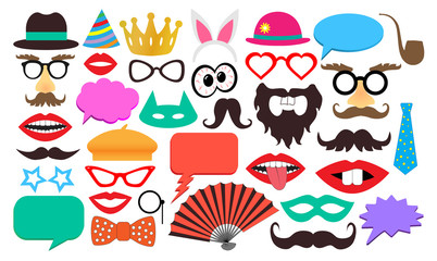 Party birthday photo booth props