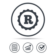 Registered trademark icon. Intellectual work.