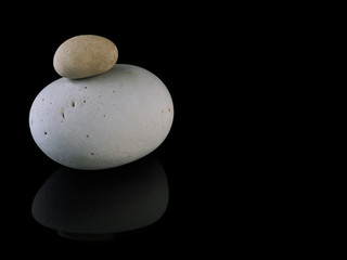 Fototapeta na wymiar Zen stones rocks spa in stack mindfulness