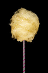 cotton candy with a black background