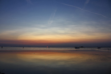 TRAMONTO NELLA LAGUNA DI VENEZIA