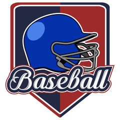 Isolated baseball emblem