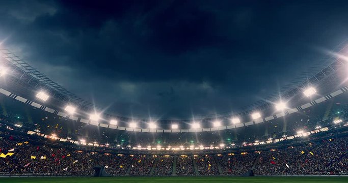 Sport stadium with full of spectators