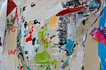 Abstract torn posters