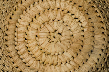background of a straw wicker basket