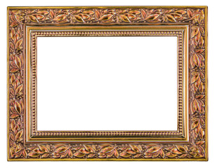 Metal frame isolated on a white background