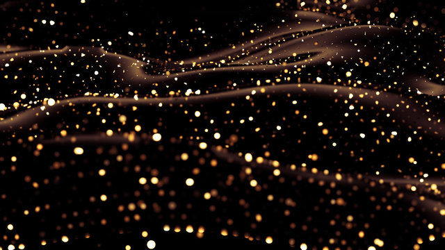 Glitter abstract background. 3d illustration, 3d rendering.