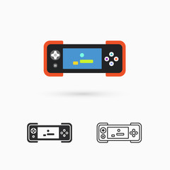 Obraz premium gamepad template icon.