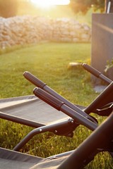 sonnenliegen im garten I