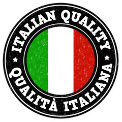 Italian quality sign or stamp
