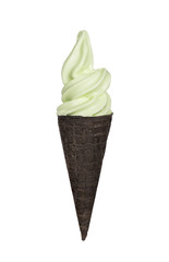ice cream black cone 

