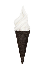 ice cream black cone 

