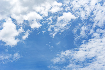 Fototapeta premium background nice blue sky and white cumulus clouds