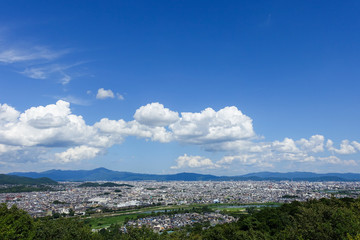 Naklejka premium 嵐山 いわた山からの眺望