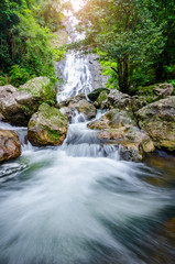 Amazing beautiful waterfalls at Sarika Waterfall.