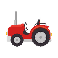 Obraz premium Farm tractor isolated icon vector illustration design