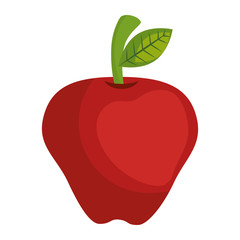 apple fresh fruit icon vector illustration design