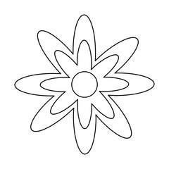 cute flower isolated icon vector illustration design