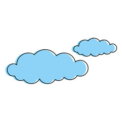 clouds sky isolated icon vector illustration design