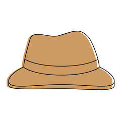 farmer hat isolated icon vector illustration design