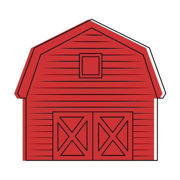 stable building isolated icon vector illustration design