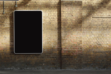 billboard at the train station