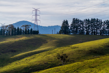 The rolling mountains around lake lyall, lithgow. Located up in the blue mountains of new south wales.