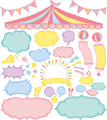 コミック　吹き出し　マルシェ