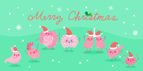 organ with merry christmas