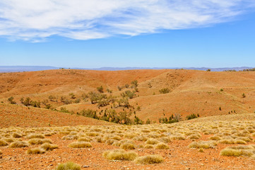 View from the Stokes Hill Lookout in Wilpena Pound - Flinders Ranges, SA, Australia