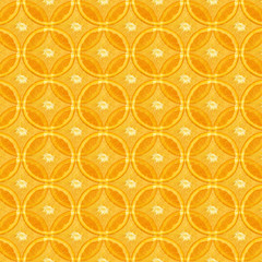 Orange Slices Seamless Pattern Background