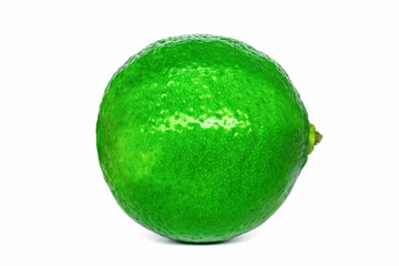 Fresh Green Lime isolated on white background