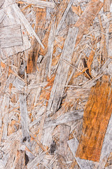 Recycled compressed wood chippings board background