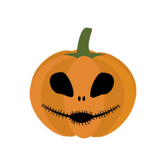 Jack-o-lantern pumpkin illustration