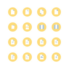Paper icon set.